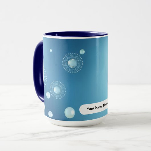 Cool Gradasi Pearl Aura Halo Tasse (Vorderseite Links)