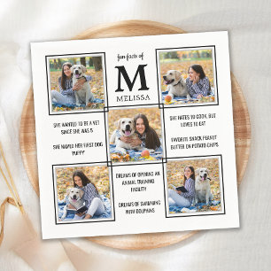 Cool Graduate Fun Fakes Einzigartiges Foto Collage Serviette