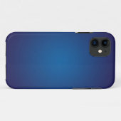 Cool Grainy Deep Blue Vignette Case-Mate iPhone Hülle (Rückseite (Horizontal))