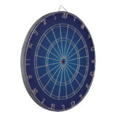 Cool Grainy Deep Blue Vignette Dartscheibe (Vorderseite Links)