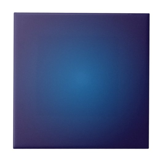 Cool Grainy Deep Blue Vignette Fliese (Vorderseite)