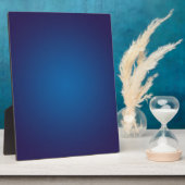Cool Grainy Deep Blue Vignette Fotoplatte (Seite)