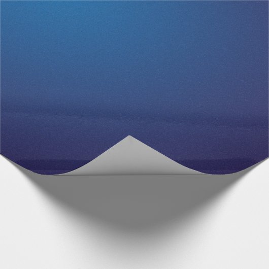 Cool Grainy Deep Blue Vignette Geschenkpapier (Ecke)