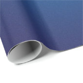 Cool Grainy Deep Blue Vignette Geschenkpapier (Rolleneckpunkt)