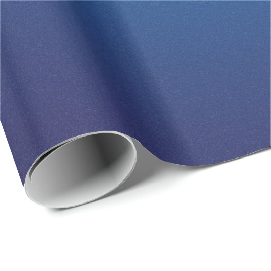Cool Grainy Deep Blue Vignette Geschenkpapier (Rolleneckpunkt)