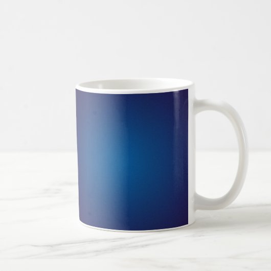 Cool Grainy Deep Blue Vignette Kaffeetasse (Rechts)
