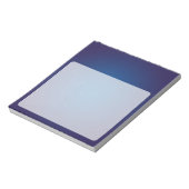 Cool Grainy Deep Blue Vignette Notizblock (Rotiert)
