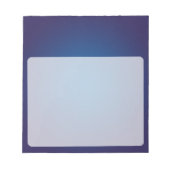 Cool Grainy Deep Blue Vignette Notizblock (Vorderseite)