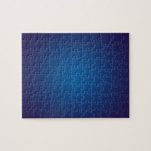 Cool Grainy Deep Blue Vignette Puzzle (Horizontal)