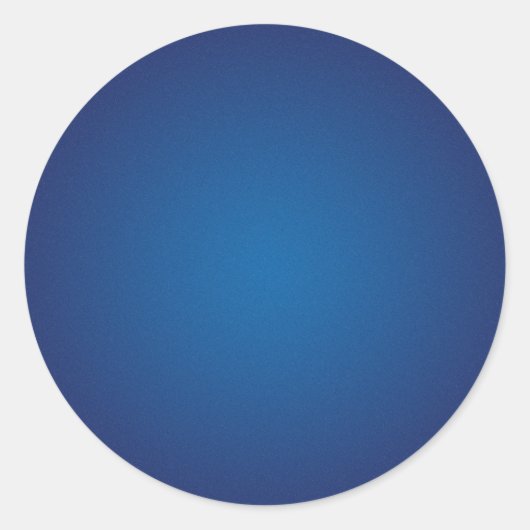 Cool Grainy Deep Blue Vignette Runder Aufkleber (Vorderseite)