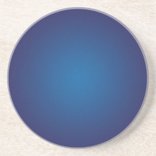 Cool Grainy Deep Blue Vignette Untersetzer