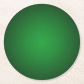 Cool Grainy Green-Black Vignette Runder Pappuntersetzer (Vorderseite)