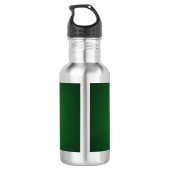 Cool Grainy Green-Black Vignette Trinkflasche (Rückseite)