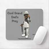 Cool Grand Vaters Bete Mousepad (Mit Mouse)
