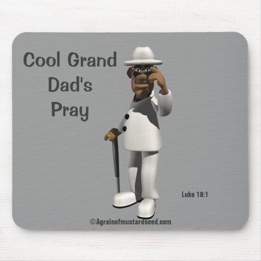 Cool Grand Vaters Bete Mousepad (Vorne)