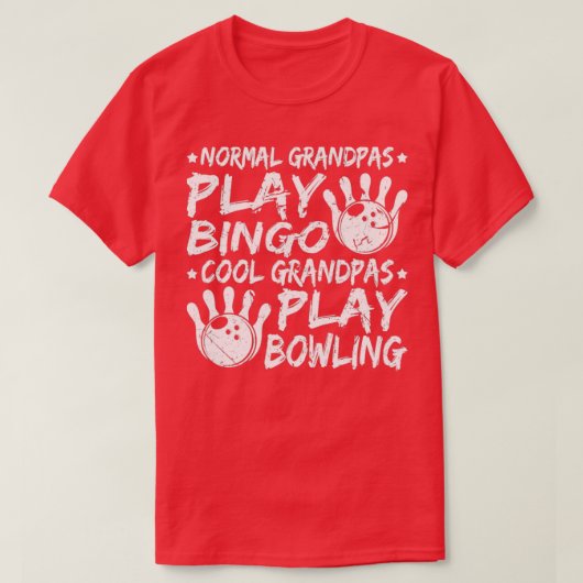 Cool Grandpas Bowling Vathers Day Bowler T T-Shirt (Design vorne)