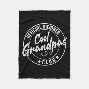 Cool Grandpas Club Offiziell Mitglied Vintag Fleecedecke