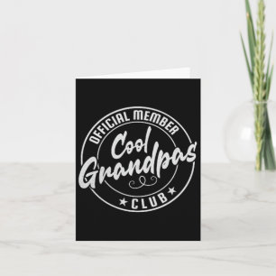 Cool Grandpas Club Offiziell Mitglied Vintag Karte