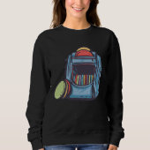 Cool Graphic Disc Golf Backpack Sweatshirt (Vorderseite)