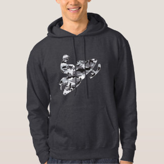Cool Grau Camouflage Snowmobile Hoodie