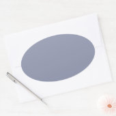 Cool-graue Oval-Aufkleber Ovaler Aufkleber (Umschlag)