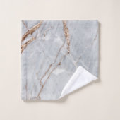 Cool Gray Gold Marble Stne Badhandtuch Set (Waschlappen)