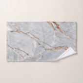Cool Gray Gold Marble Stne Badhandtuch Set (Handtuch)