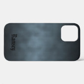 Cool Gray Goth Ombre Art mit Ihrem Namen Case-Mate iPhone Hülle (Rückseite (Horizontal))