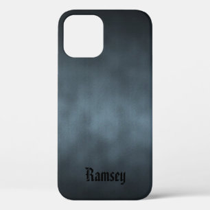 Cool Gray Goth Ombre Art mit Ihrem Namen Case-Mate iPhone Hülle