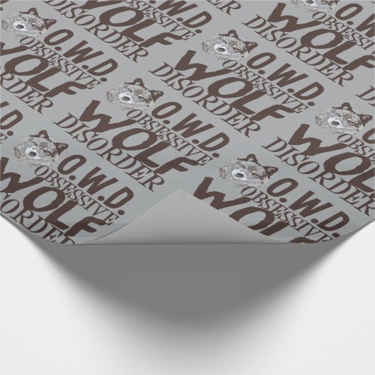Cool Gray Wolf Geschenkpapier (Ecke)