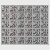 Cool Gray Wolf Geschenkpapier (Flach)