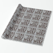 Cool Gray Wolf Geschenkpapier (Ungerollt)