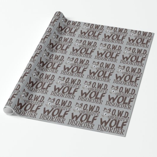 Cool Gray Wolf Geschenkpapier (Ungerollt)
