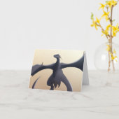 Cool Gray Wyvern Karte (Gelbe Blume)