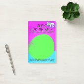 Cool Green Alice für die Katz'  Post-it Klebezettel (Büro)