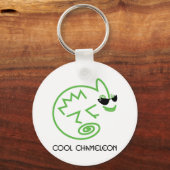 Cool Green Chameleon Schlüsselanhänger (Vorderseite)