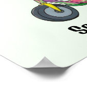 Cool Green Dinosaur Poster (Ecke)