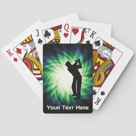 Cool Green Golf Spielkarten (Rückseite)