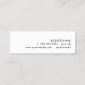 Cool Green Grey Circuit Consultant Mini Visitenkarte (Rückseite)