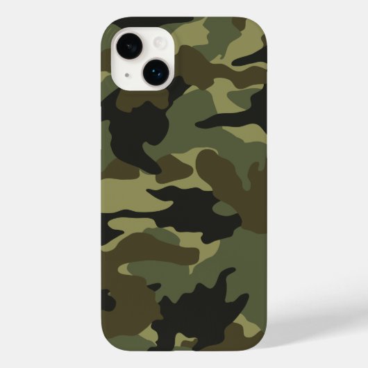 Cool Green Khaki Camouflage Camouflage Muster Case-Mate iPhone Hülle (Rückseite)