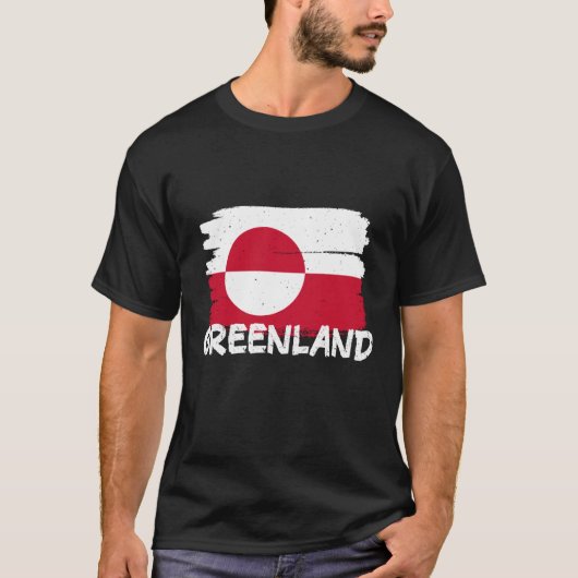 Cool Greenland Flag 1 T-Shirt (Vorderseite)