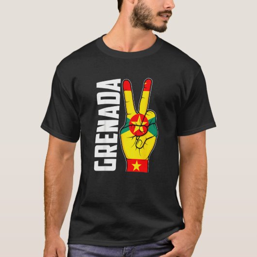 Cool Grenada Flag Patriotic T-Shirt (Vorderseite)