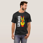 Cool Grenada Flag Patriotic T-Shirt (Vorne ganz)
