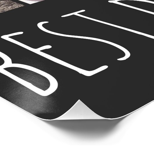 Cool Grey 28 Photo Best Daddy Ever Poster (Ecke)