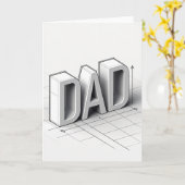 Cool Grey Dad Vatertagskarte Karte (Gelbe Blume)