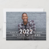 Cool Grids Abschluss Ankündigung Einladung (Vorderseite)