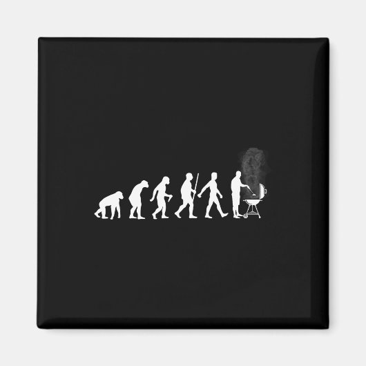 Cool Grilling For Men Women Bbq Grill Byrbeque Mea Magnet (Vorne)