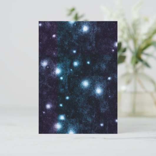 Cool Gritty Glitch Art Blank Einladung (Stehend Vorderseite)