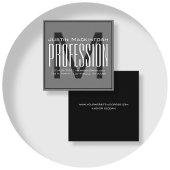 Cool große moderne Anfänge | Schwarz/Weiß Quadratische Visitenkarte