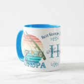 Cool Großvater Opa Beste Opa je Personalisiert Tasse (Vorderseite Links)